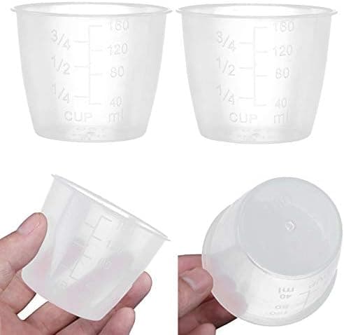 Plast Transparent Graderade Mätkoppar Ris Mätkoppar