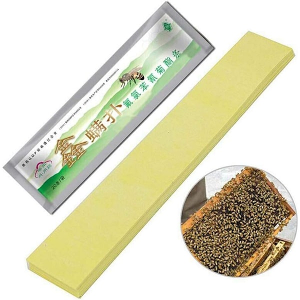 ##/60 stycken Pro Biodling Fluvalinat Bina Varroa Verktyg Remsor##/
