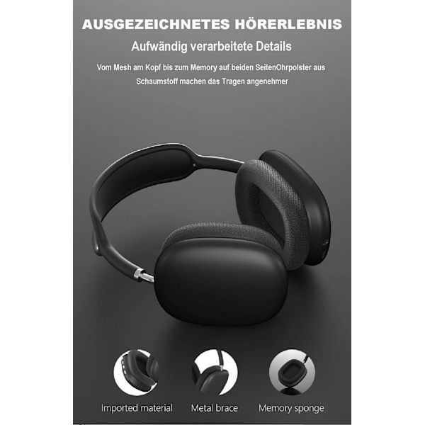 Hovedmonteret trådløst Bluetooth headset hovedtelefoner