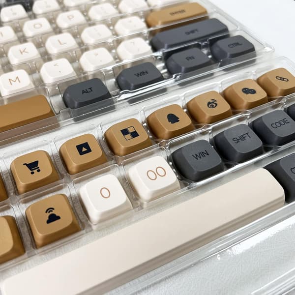 XDA Profiilin Keycaps 125 Retro PBT Key Cap -Peitejoukko Dye Sublimat