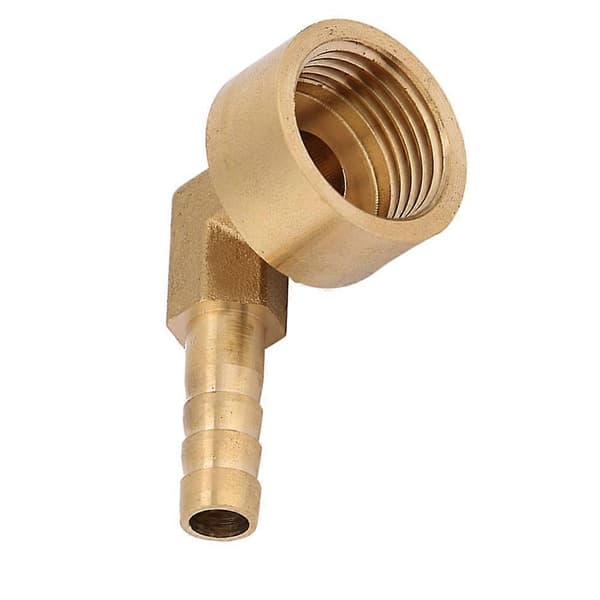 G1/2 invändig gänga mässing vinkel slang koppling anslutningsadapter (10mm)