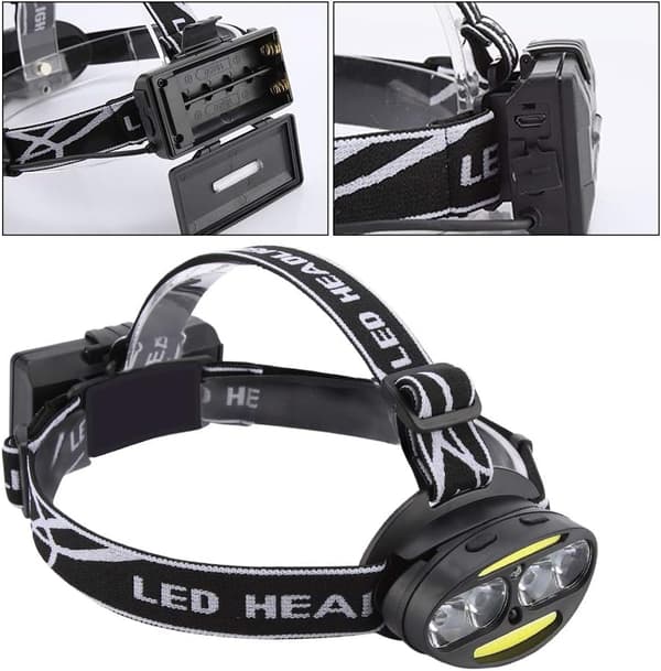 LED-otsalamppu, Ulkoilma Yö COB T6 LED-otsalamppu Induktio Spotti