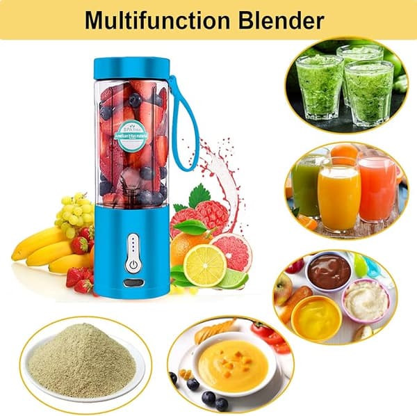 Bærbar blender til shakes og smoothies Opgraderede 18Oz bærbare blendere med 6 blade