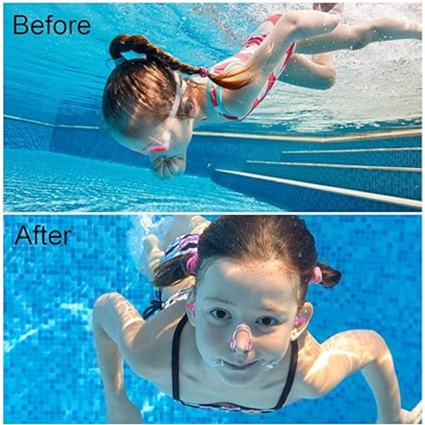 #Pieces Svømmeneseklemmer og svømmeørepropper sett for voksne og barn #
