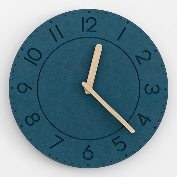 ##/Wall clock 30cm made of solid wood decorative wall clock for the Morandi 1 piece##/