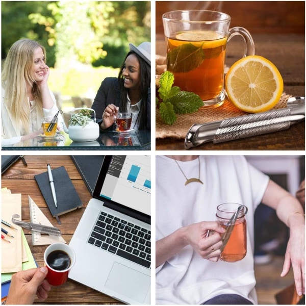 Tesil, 2-pack Rostfritt Stål Infusers Rostfritt Stål Rör