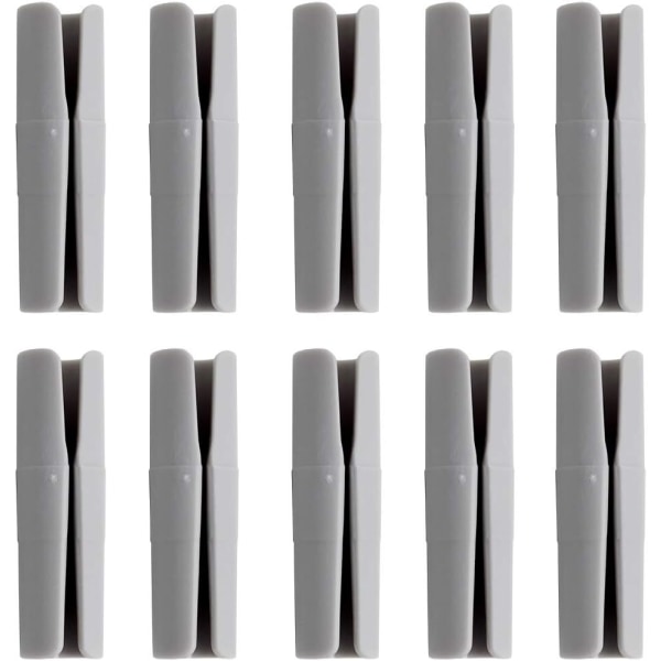 Grå 10 stk 5,5*1,8 cm Bladfester Holder Bladene Stramt