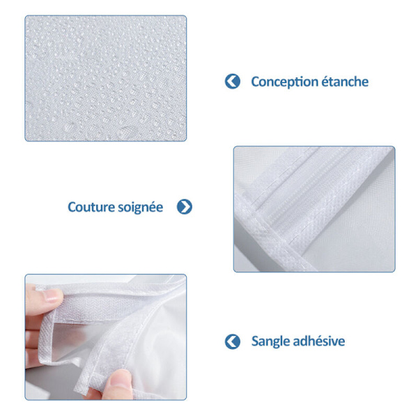 1 semi-transparent klespose med stor kapasitet, 50 x 100 x