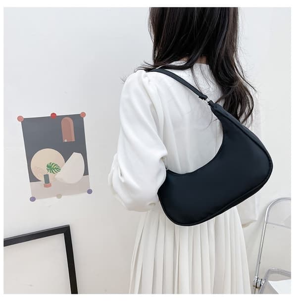 ##/Skuldertaske, nylon, armhule taske, akryl kæde taske##/