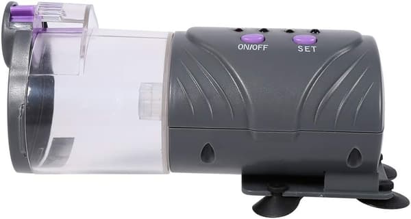 Fiskeautomat, Automatisk Akvariefiskefoder Batteridrevet, Gul