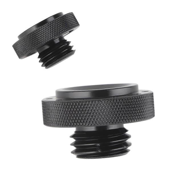 Motoroljepåfyllningslock Skruvpluggskydd i aluminiumlegering Passar Scrambler Street Cup Noir
