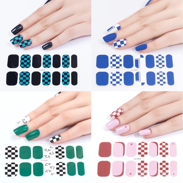 15 Ark Neglelak Stickers Fuld Negle Wraps, ternet Lov
