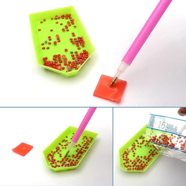 6 kpl DIY kissan timanttimaalausaluset