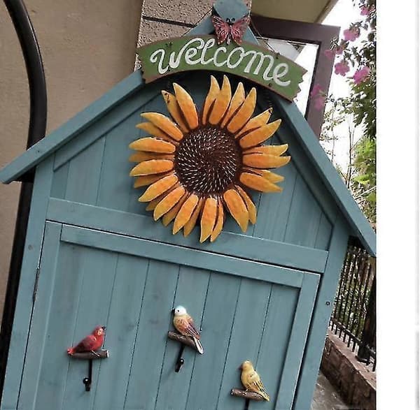 Väggkrokar för växter, väggmonterad, konstnärlig blomkrok i järn, heminredning set 1