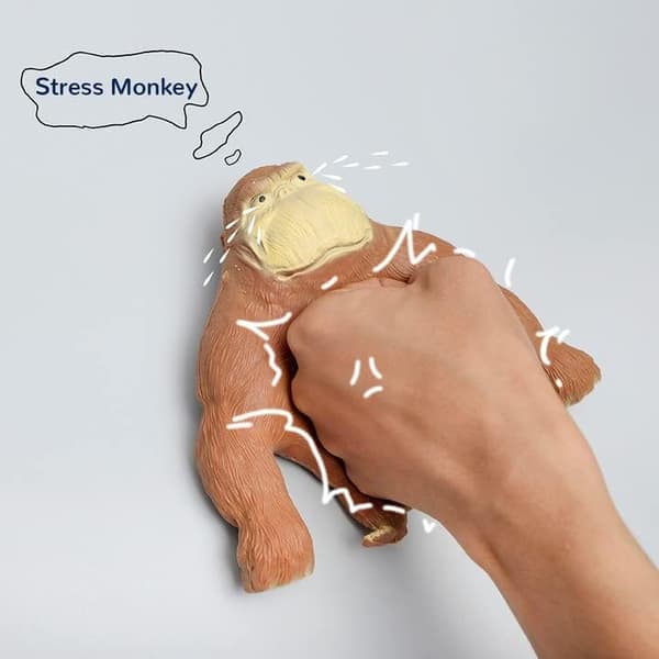Bouncy Gorilla Leketoy (Brun) Gorilla Latex Myke Leketoy, Barn