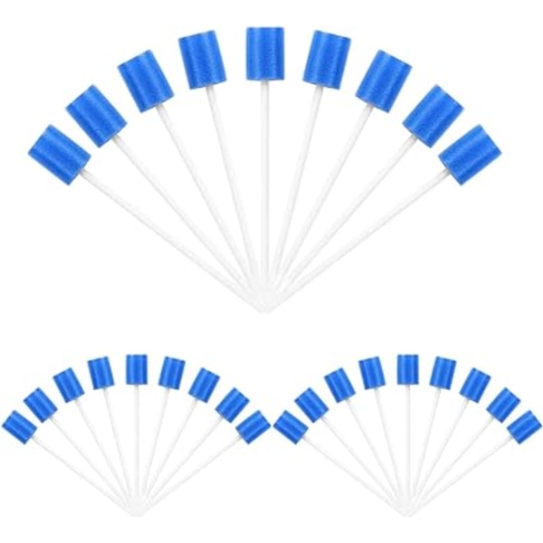 Pakke med 100 Engangs Skumtamponer, Sterile Engangs Mundplejestokke