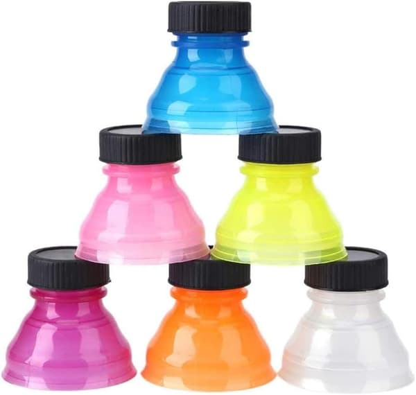 6-pack Soda Savers Lock-on Lockar för Drycker Återanvändbara Användbara Snap