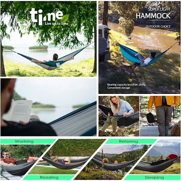 Hengekøye for utendørs camping - Superlett, bærbar hengekøye