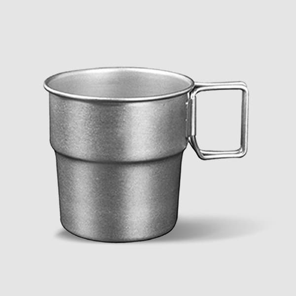 Sett med 3 gjenbrukbare kaffekopper i rustfritt stål, stablebare, oppvaskmaskin