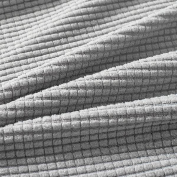 Elastisk setetrekk for kontorstol, dreibar kontorstol, dreiestol, grå