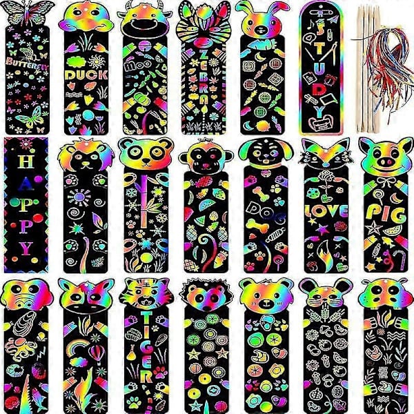 Skolmaterial för barn | Bokmärken Skrap | Barnbokmärke - Bokmärke - 12pcs