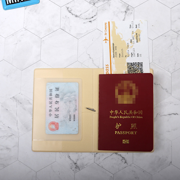1x Passportholder Beskyttende Deksel - PVC og Plast Pass C