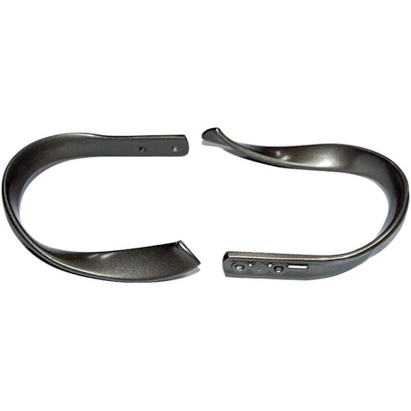 ##/Gardinstenger i aluminiumlegering, 2 stk, dekorative##/