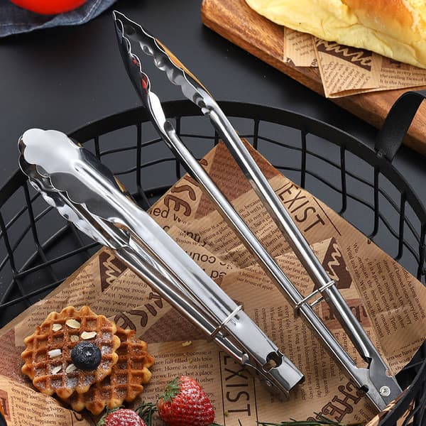 1 STAINLESS STEEL Grilltang L. 40 cm