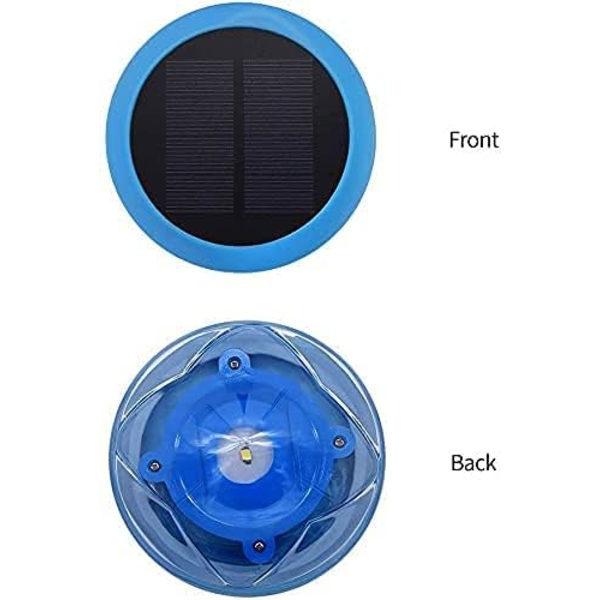 IP68 Vandtæt Neddykkelig Lampe, Solenergi RGB Farveskift