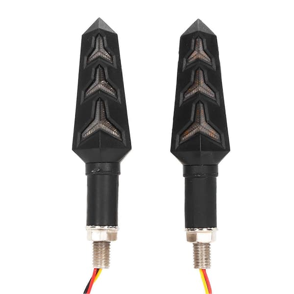 4 STK Motorcykel Y Formet Flydende Blinklys LED Dobbelt Farve IP66 Vandtæt Universal Modifikation
