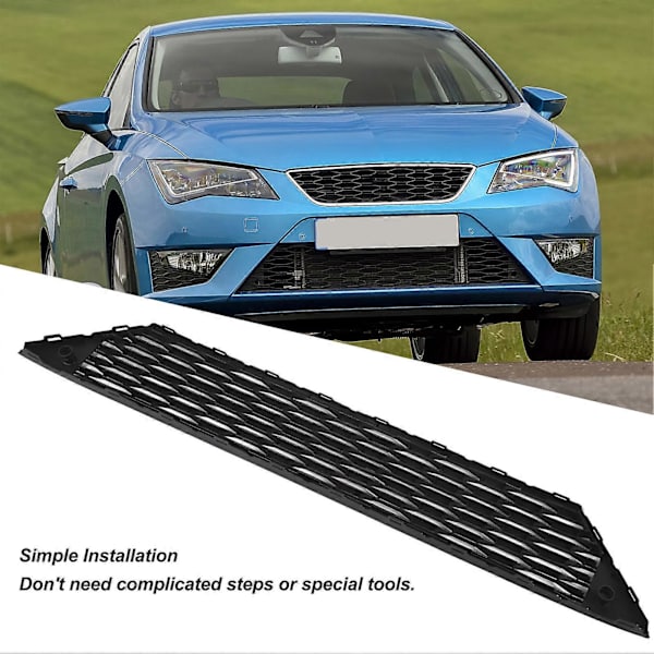 Bil Frontfanger Nedre Midtre Grill 5F0853667A Erstatning For Seat Leon FR 5F MK3 Pre?Facelift 2013 til 2017