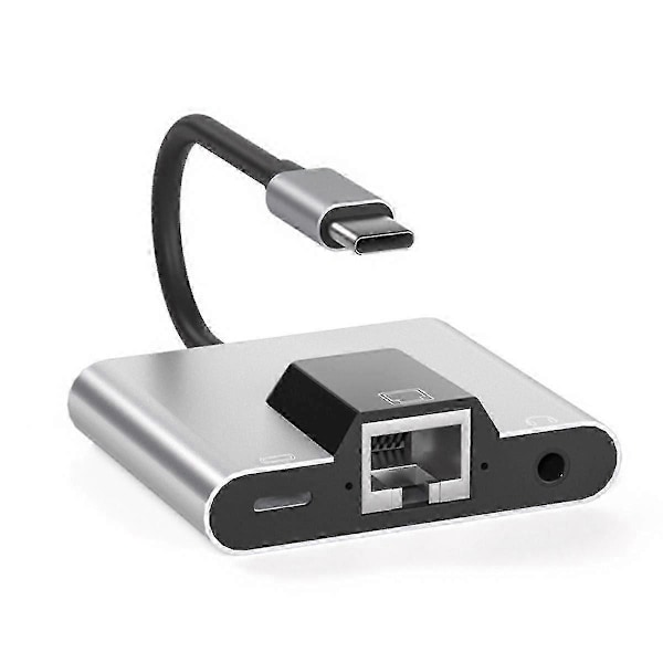 Type-C Mobilnettverkskort Nettverkskabelkonverter til RJ45 Ethernet-adapter