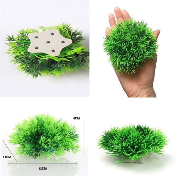 Akvarium Plast Kunstige Planter M/L Størrelse Guldfisk Vand