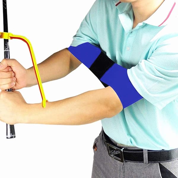 Blå golf arm korrektion