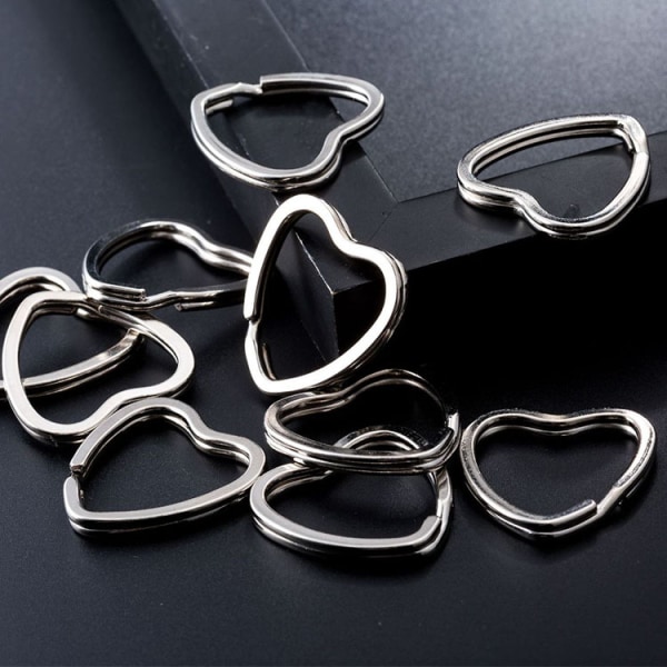 /#/Heart-Shaped Split Ring - Pack of 20 Carabiner Key Ring/#/