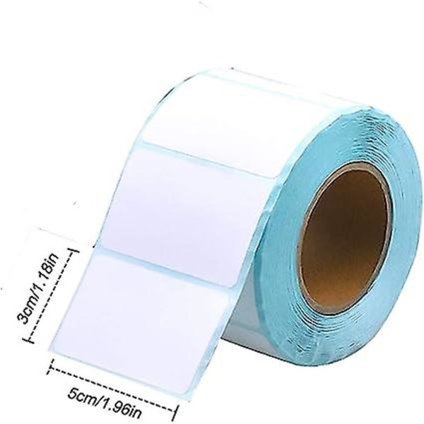 800 stk. Termiske Etiketter 50 x 30 cm Termisk Udskrivningspapirrulle  Klistermærker Prismærker Hvide Etiketter Til Termiske Printere