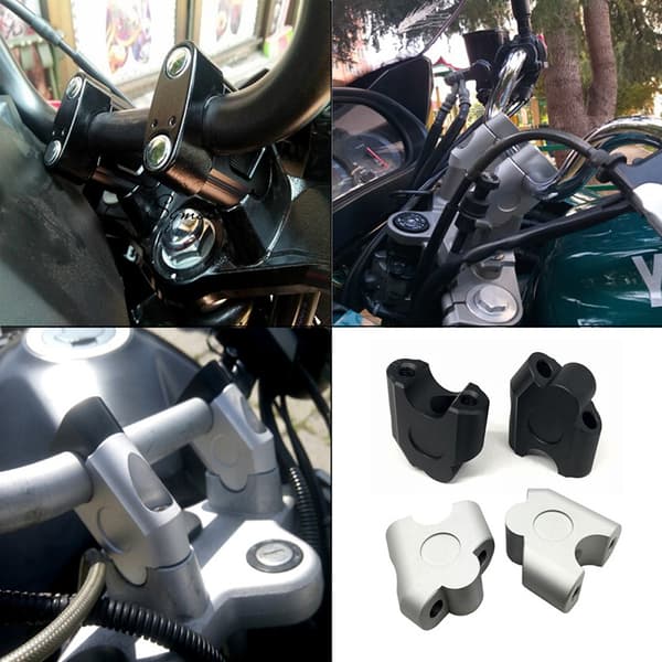 Styrhöjare Universal Motorcykel för 22mm Motorcykelstyre Styre Bakre Monteringsadapter