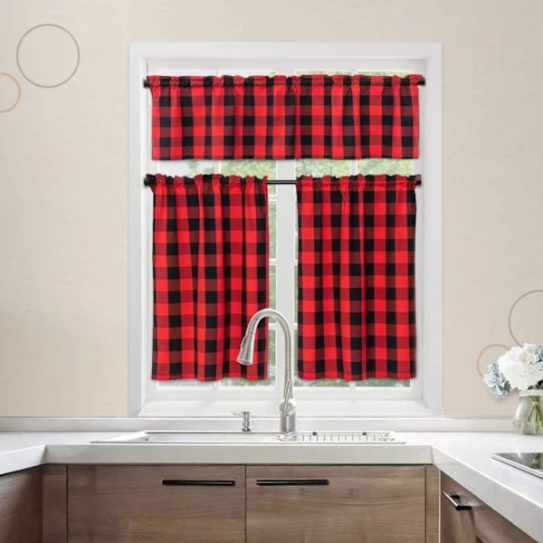 ##/Panelgardin mørkleggings polyester skjerf kort stue##/