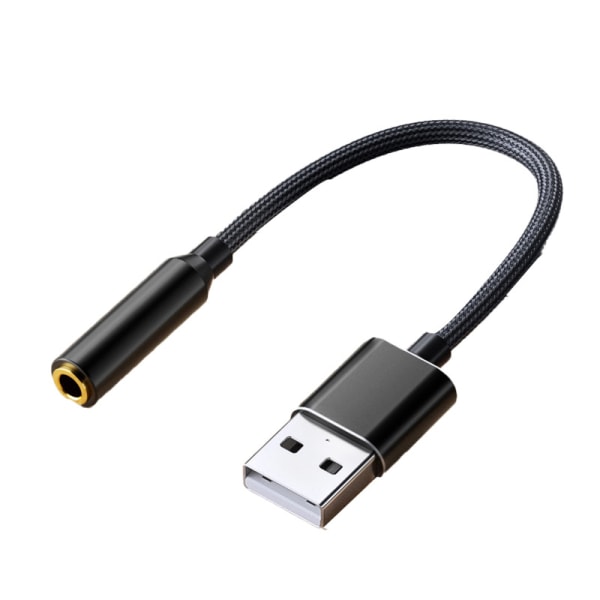 USB Audio Adapter, USB till 3,5 mm Audio Jack Adapter, USB Extern