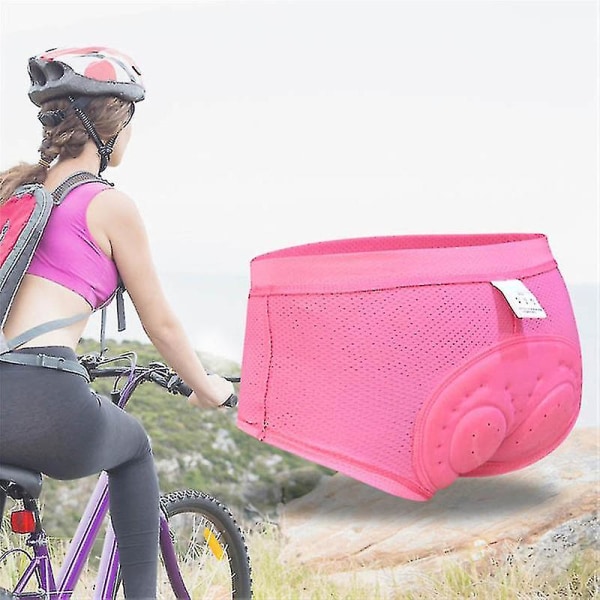 Cykelunderkläder för damer Shorts med sportmönster Tighta cykelshorts för kvinnor (lila)