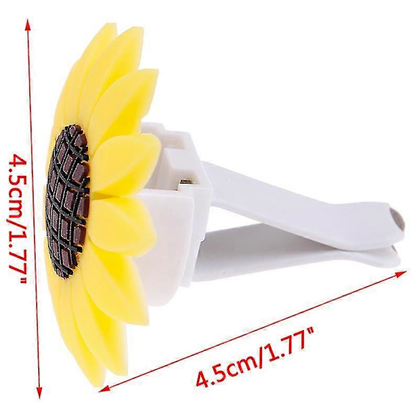 Bil Luftfräschare Parfym Solros Ventilklämma Doftspridare Dekor