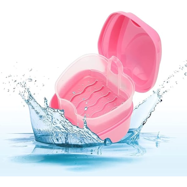 Protesebadeløsningsboks (lyserød, undtagen tandproteser), tandregulering