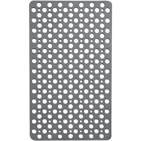 ##/Halksäker Badmatta - Grå - 36x72cm - Vattentät och Fallskyddande##/