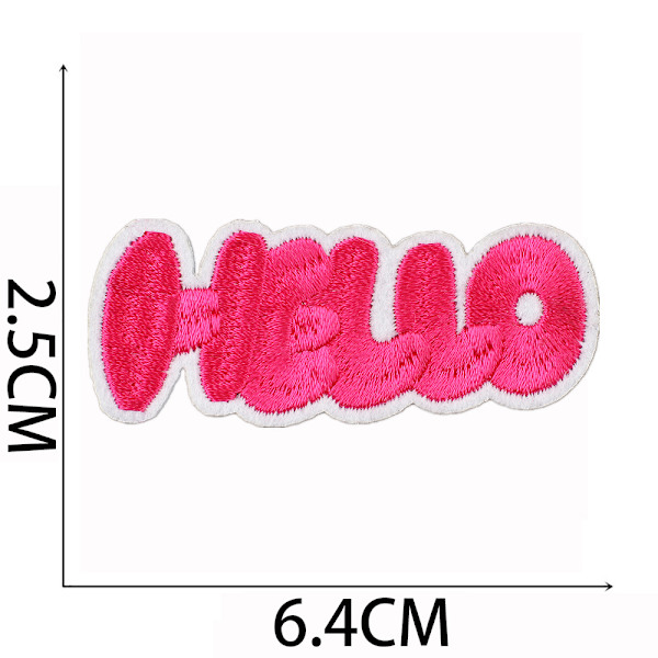 25 broderede påstrygningsmærker i pastel farver til påsyning