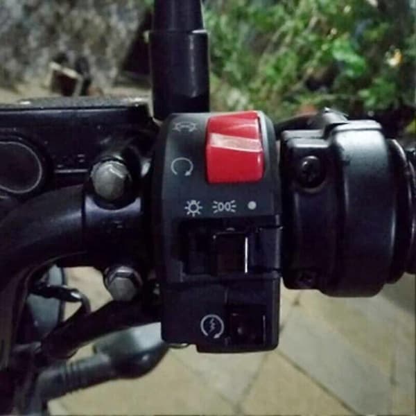 1 par motorcykelkontakt styr controller kontakt motorcykel horn blinklys start kontakt knap