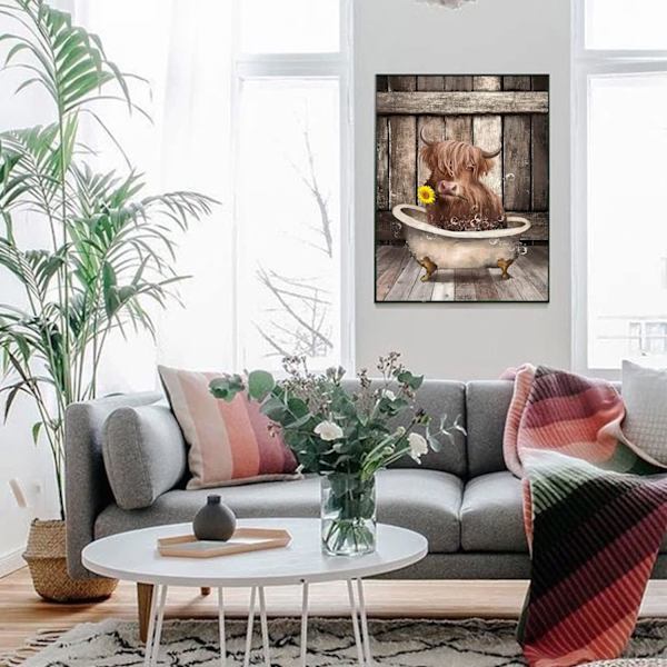 ##/5D diamantmålning-DIY-30x40cm-Kalv som badar##/