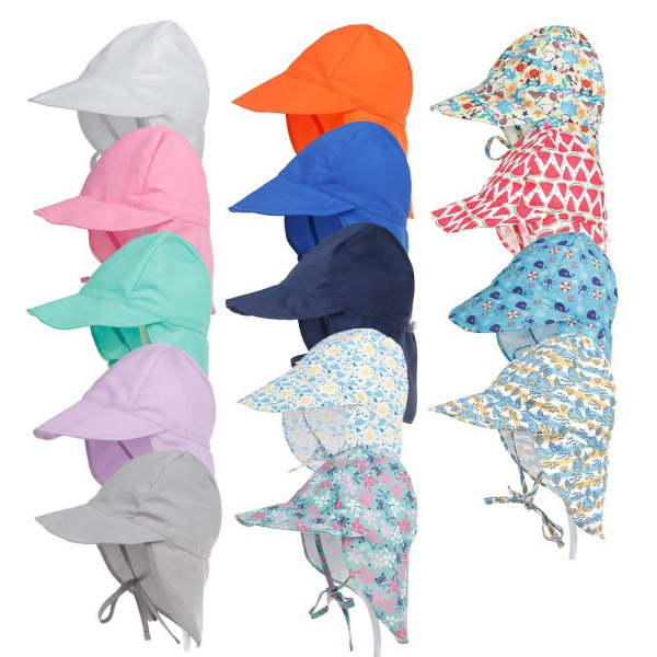 ##/Solhatt för Bebisar, Pojkar eller Flickor, Sommarstrandhatt för Barn, Mjuk Justerbar Snapback-Keps för Barn##/