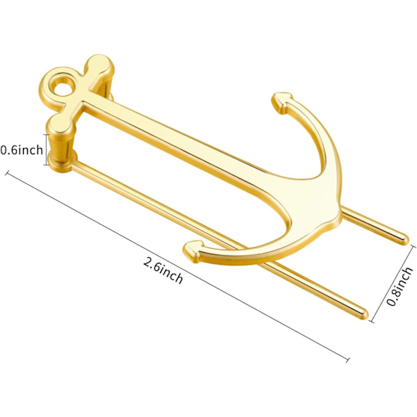 (GULL) 2 stk. Bokmerker Kreative Bokmerker Metall Sideoppholder for