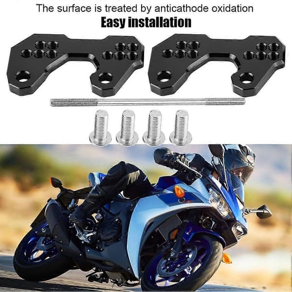 2 stk. Motorcykel Rearset Base Fodpinde Tilbehør til Yamaha MT03 YZF-R3 2015-2016