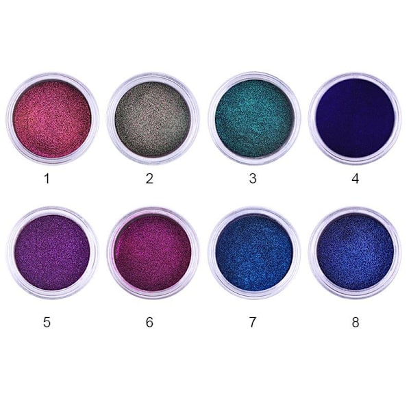 ##/Nagelpulver med pärleffekt 3 färger 3 st Krom nagelpulver nagelkonst Glitter nagelpulver nagelspegelpulver Metalliskt nagelpulver för nagelkonst##/